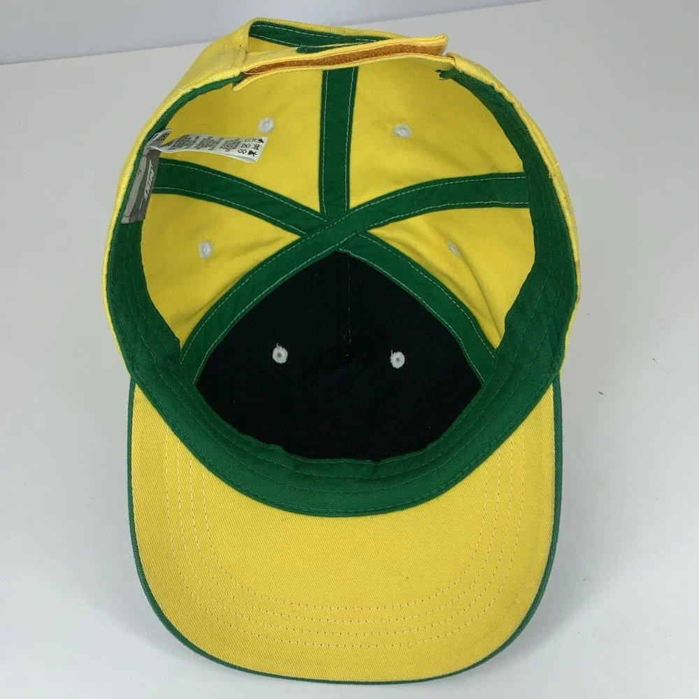 Green Yellow CHILD Nike Hat 2000s Adjustable Cotton Baseball Cap